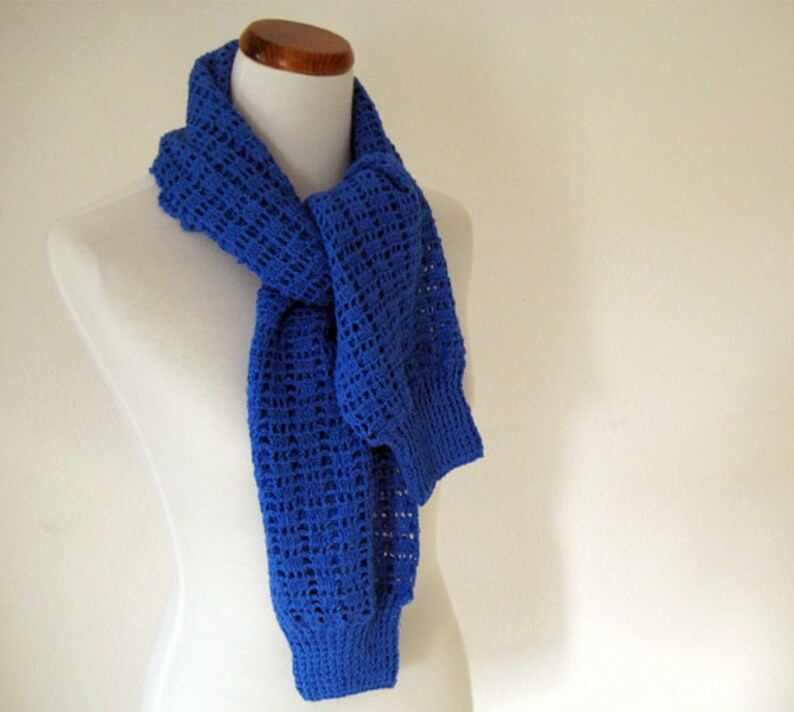 Ocean Deep Blue Bolero / Scarf image 5