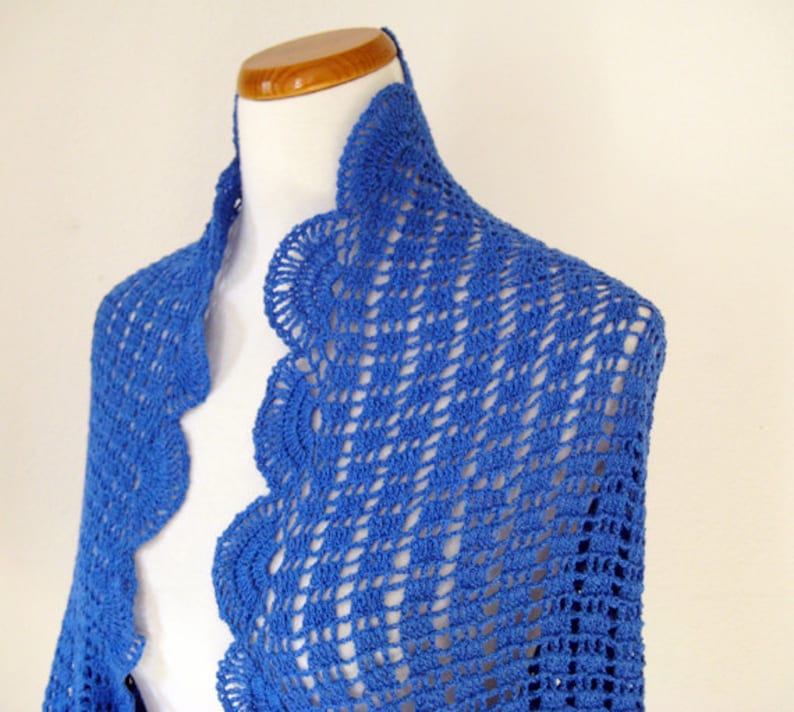 Ocean Deep Blue Bolero / Scarf image 1