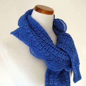 Ocean Deep Blue Bolero / Scarf image 3