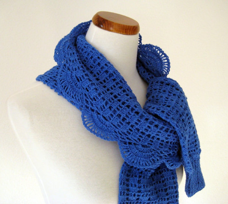 Ocean Deep Blue Bolero / Scarf image 3