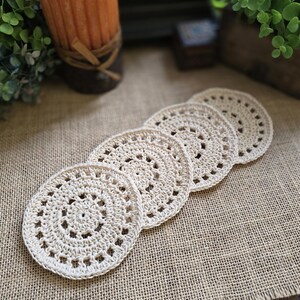 Hand Knitted Coaster Set of 4