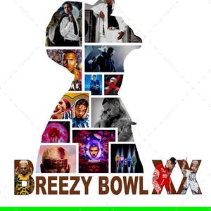 Breezy Bowl XX PNG File, Chris Brown Album Digital File Tour, Chris Brown Merch PNG File Ready Print to shirt, hoodie