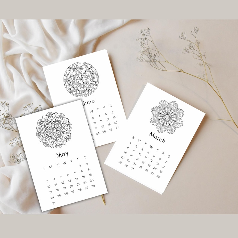 2026 Mandala Coloring Book, Stress Relief Mindfulness Art (digital ...