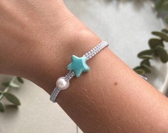Freshwater Pearl Braided Bracelet: Minimalist Summer Jewelry