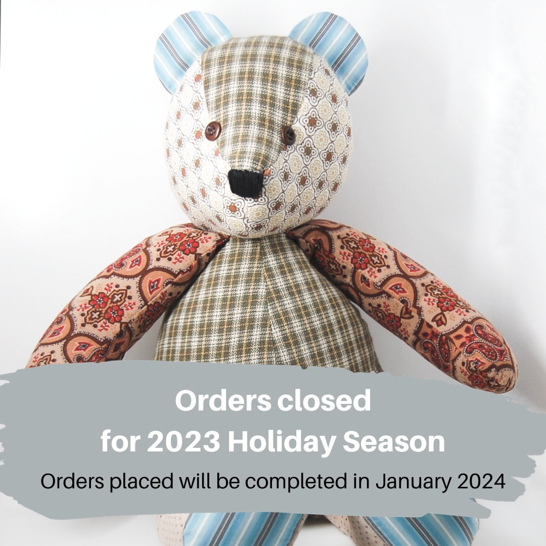 Memory Bear From Loved Ones Clothing Remembrance Gift - Etsy