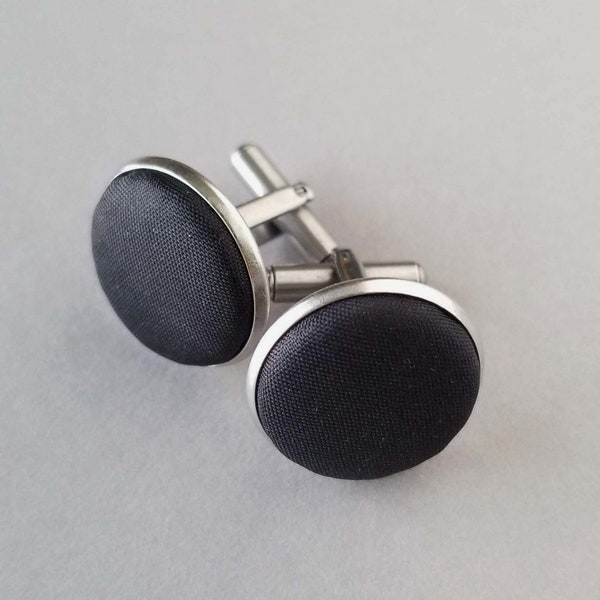 Silk Cufflinks, 12th Anniversary Gift Ideas for Husband, Novelty Cuff Links for Him