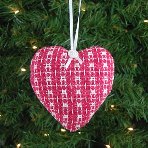 Memory Ornament made from your Loved One's Clothing, Sympathy Gift Ideas for the Family, Custom Personalized Memorial Heart Ornament image 9