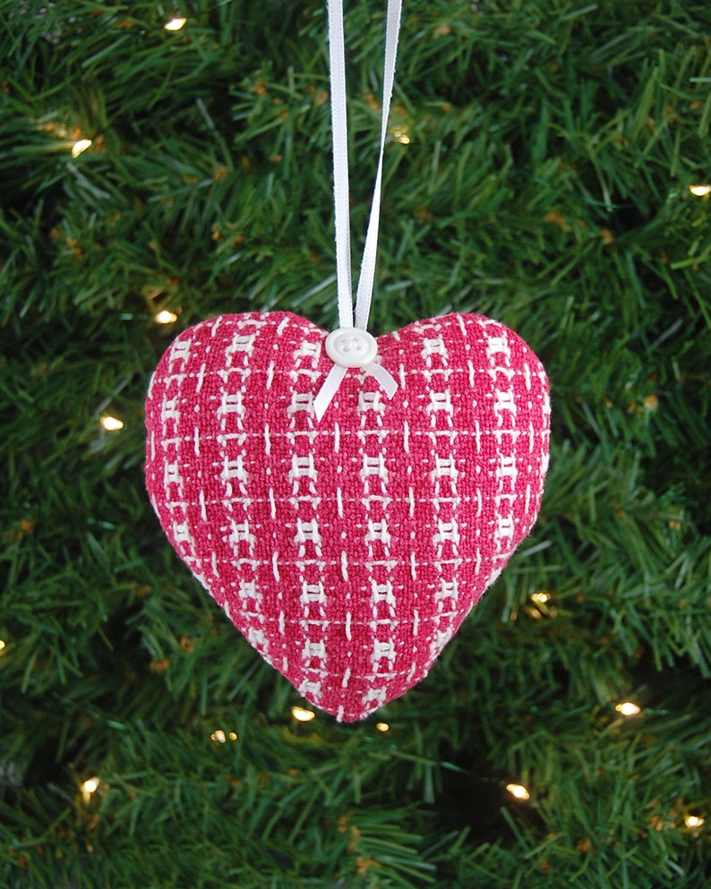 Memory Ornament made from your Loved One's Clothing, Sympathy Gift Ideas for the Family, Custom Personalized Memorial Heart Ornament image 9