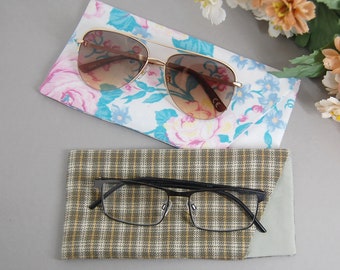 Custom Eyeglass Case from Loved Ones Clothing, Keepsake Memorial, Readers Soft Case, Sunglasses Fabric Case
