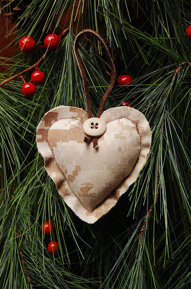 Memory Ornament made from your Loved One's Clothing, Sympathy Gift Ideas for the Family, Custom Personalized Memorial Heart Ornament Exposed Edges