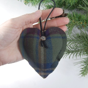 Memory Ornament made from your Loved One's Clothing, Sympathy Gift Ideas for the Family, Custom Personalized Memorial Heart Ornament