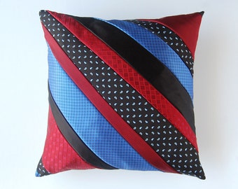 Custom Necktie Pillow, Memory Pillow, Handwriting Gift Ideas, Custom Tie Memorial Gifts for Family, Upcycled and Recycled Neck Ties