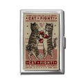 Cat Fight Art Nouveau Vintage Cigarette Case Or Card Holder, Zigarettenetui, Business Card, Antique Alive, Meme
