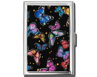 Butterfly Cigarette Case Or Card Holder, Zigarettenetui, Business Card, Antique Alive
