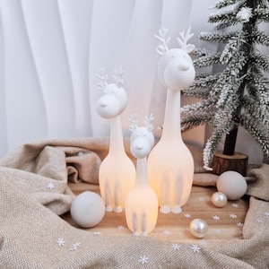 3D file - Elk Ole in three different sizes - with space for a balloon light