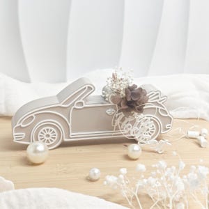 3D-Datei - Hochzeitsauto mit Dosen und Anhängern