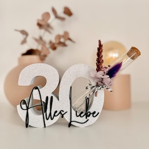 File 3D - Espositore All the best 30 in due versioni: con e senza spazio per provetta - Regalo che esaudisce i desideri per il 30° compleanno