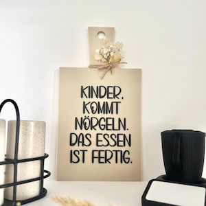 3D file - Decorative board for the kitchen "Kids, come complain" - The perfect housewarming gift