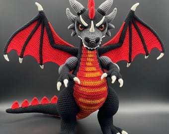 Advanced Crochet Dragon Pattern PDF – Majestic Amigurumi Dragon – DIY Fantasy Creature Toy – Digital Download Collectible Pattern