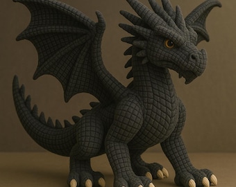 Amigurumi Dragon Crochet Pattern PDF | Beginner Friendly Plushie Tutorial | Easy DIY Stuffed Toy Digital Download