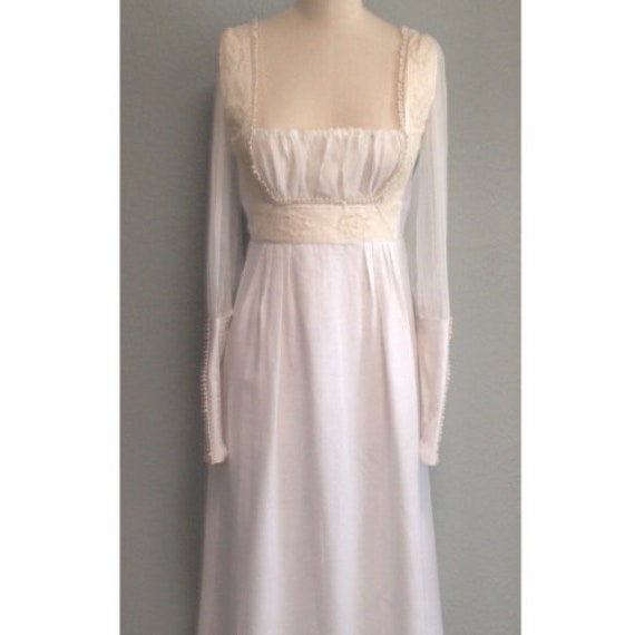 Long Sleeve Casual Wedding Dress Boho 