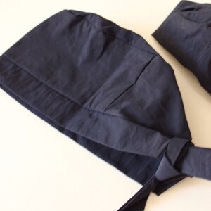 Navy Scrub Cap Nautical Surgical Hospital Cap Made in the USA - Unique water resistant fabric