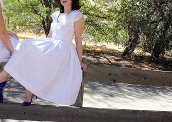 White Linen Dress Casual Wedding Dress Courthouse Wedding Etsy