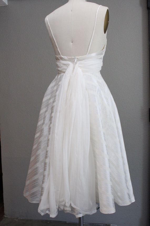 Unique Short Striped Wedding Dress by Black Licorice Bridal Couture | A Line | V Neck Ruched Bodice | Low Cut Sexy Back | Eco Friendly | 50s - Etsy Unique Short Striped Wedding Dress by Black Licorice Bridal Couture | A Line | V Neck Ruched Bodice | Low Cut Sexy Back | Eco Friendly | 50s - Etsy