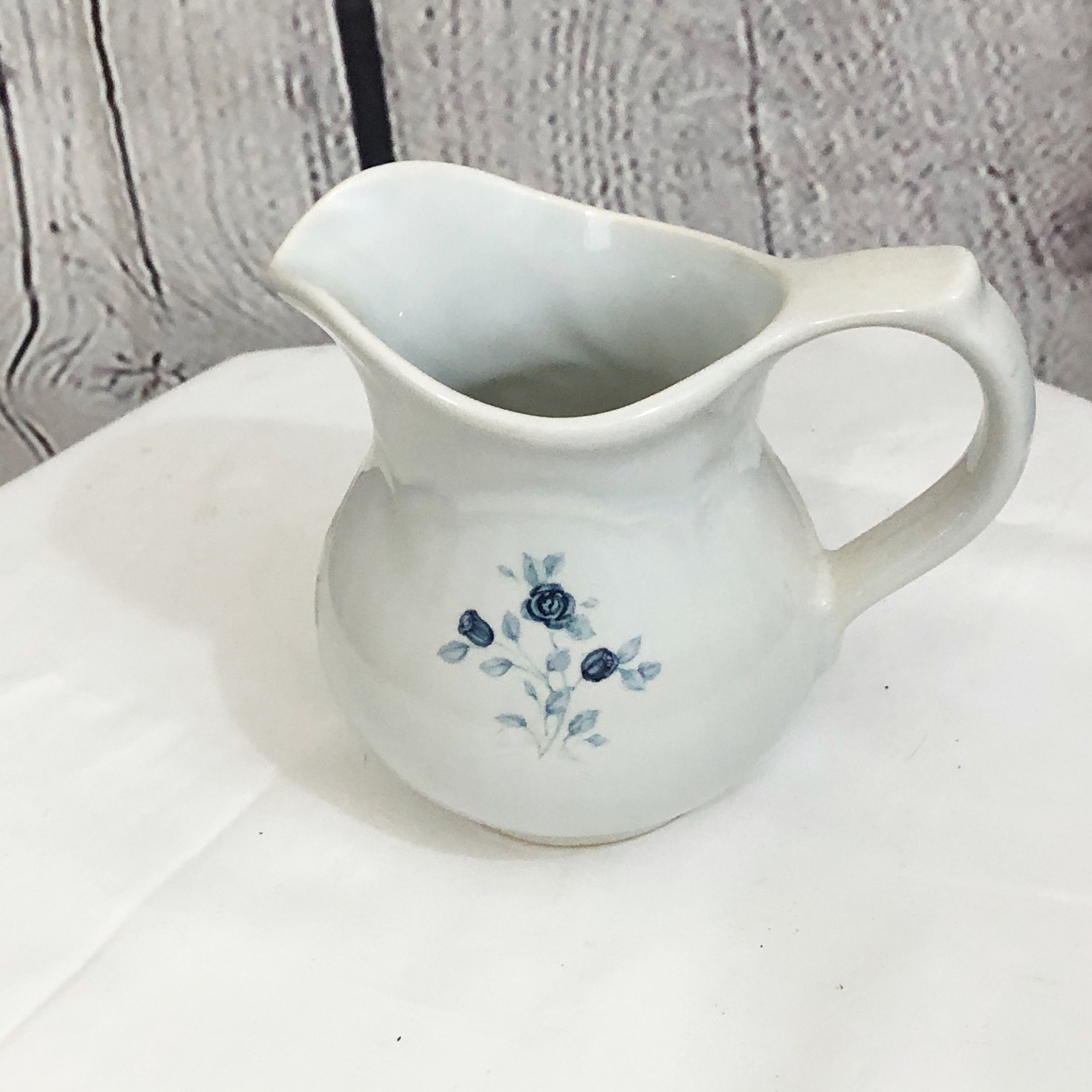 Pfaltzgraff Blue Rose Pattern Memories Creamer Jug Blue Etsy