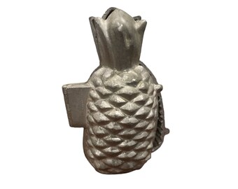 Vintage Pewter Ice Cream Chocolate Candy Mold Pineapple Welcome Hospitality