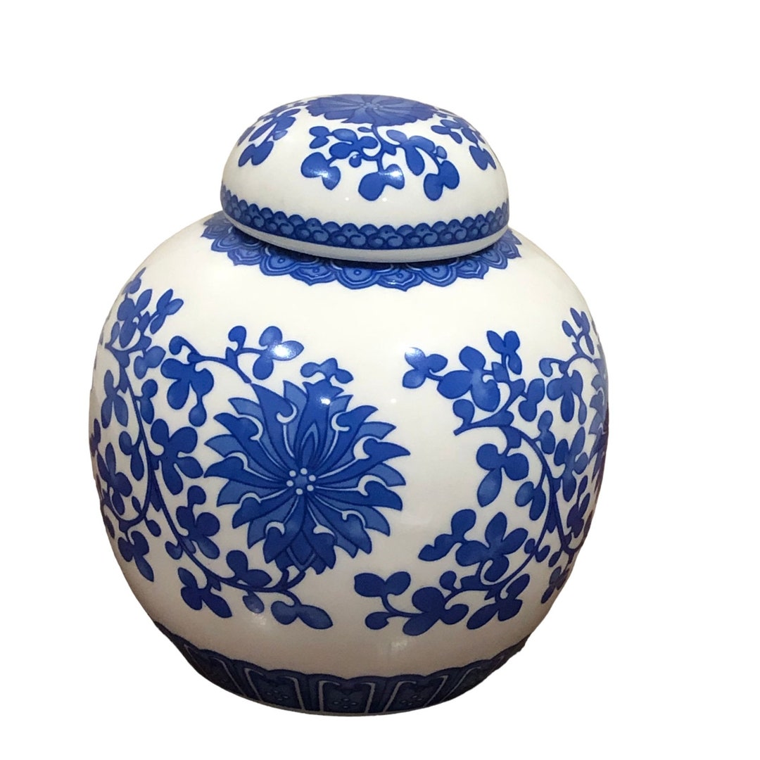 Blue and White Small 5 Ginger Jar Etsy