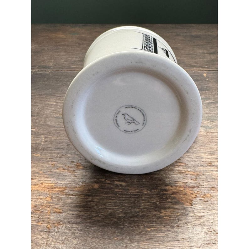 Anthropologie Monogram Letter E Coffee Mug Retro Style Shaving Mug Style image 3
