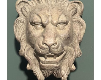 Lion Head Sconce Shelf Corbel Dimensional Bust Wall Hanging