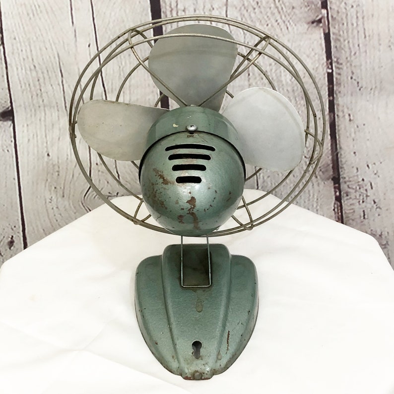 Vintage Zero Green Tabletop Fan Model 1250R Display Only Etsy