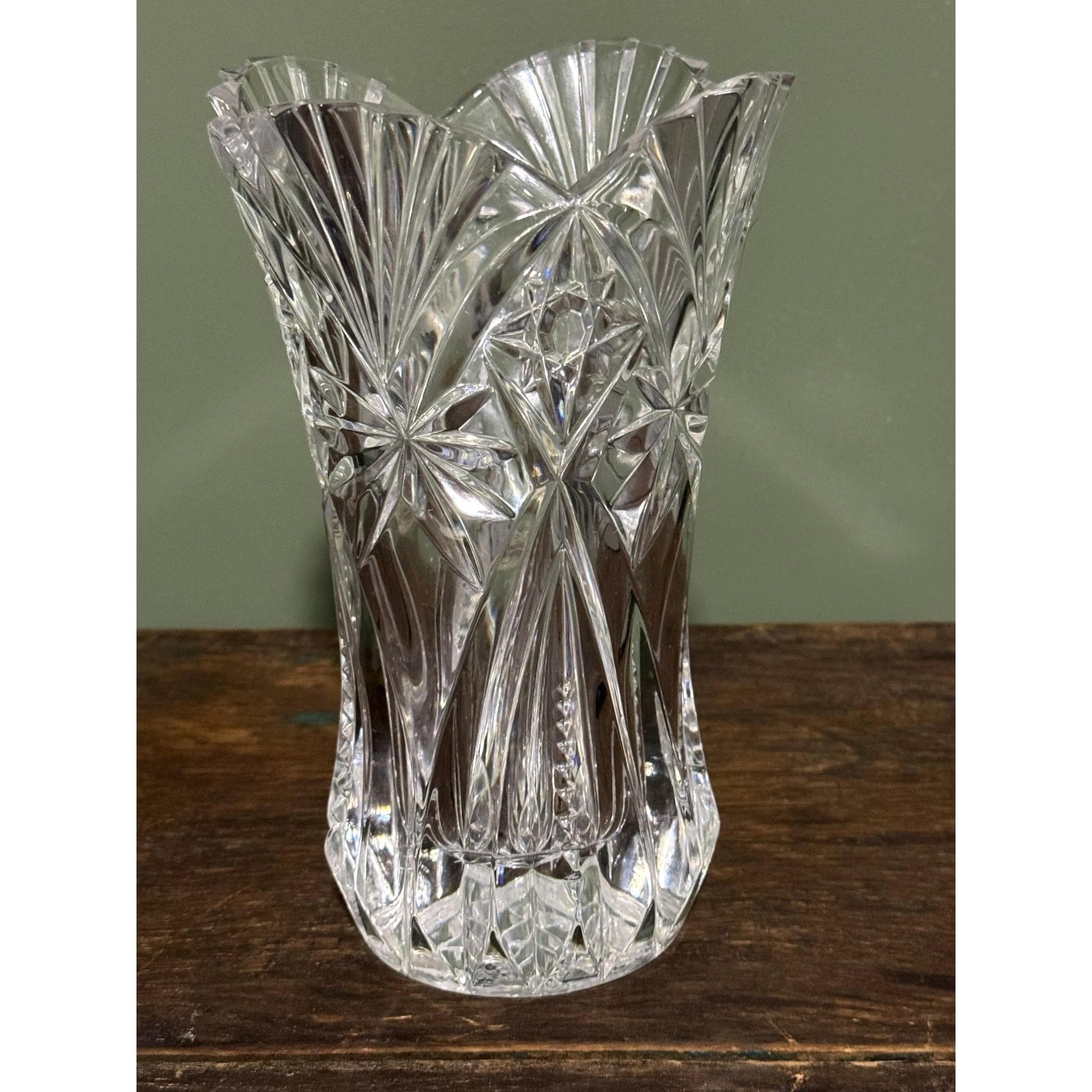 French Crystal Vase - Etsy