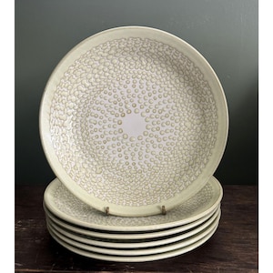 Anthropologie Japan Saiju Glazed Textured Porcelain 9 3/8" Green Plates bild 1