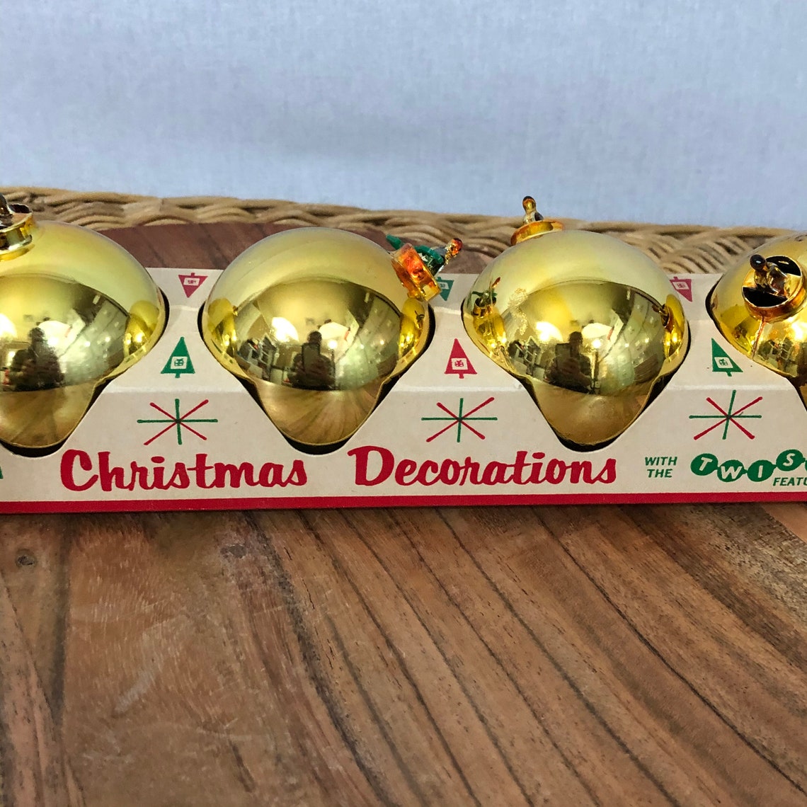 Vintage Bradford Christmas Ornaments 