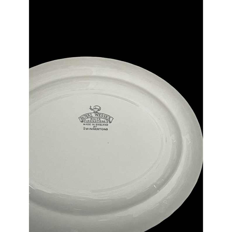 Royal Wessex White Ironstone by Swinnertons Oval 12 Etsy