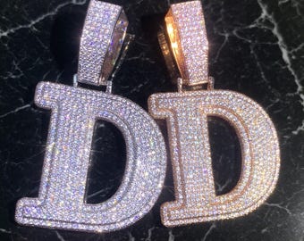 Hip Hop Initial Pendant: Personalized Bling Jewelry for Him