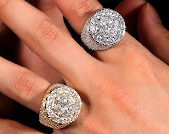 Bague fleur hip hop : cadeau bijoux alliance bling