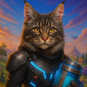 Gamer Pet Portrait | Game Inspired Digital Pet Art | Personalized Dog or Cat Artwork