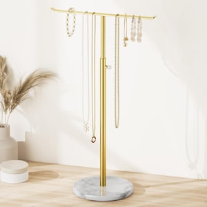 Necklace Holder LUNA, Jewelry Stand Wood and Bracelet Stand, Jewelry Organizer for Stores