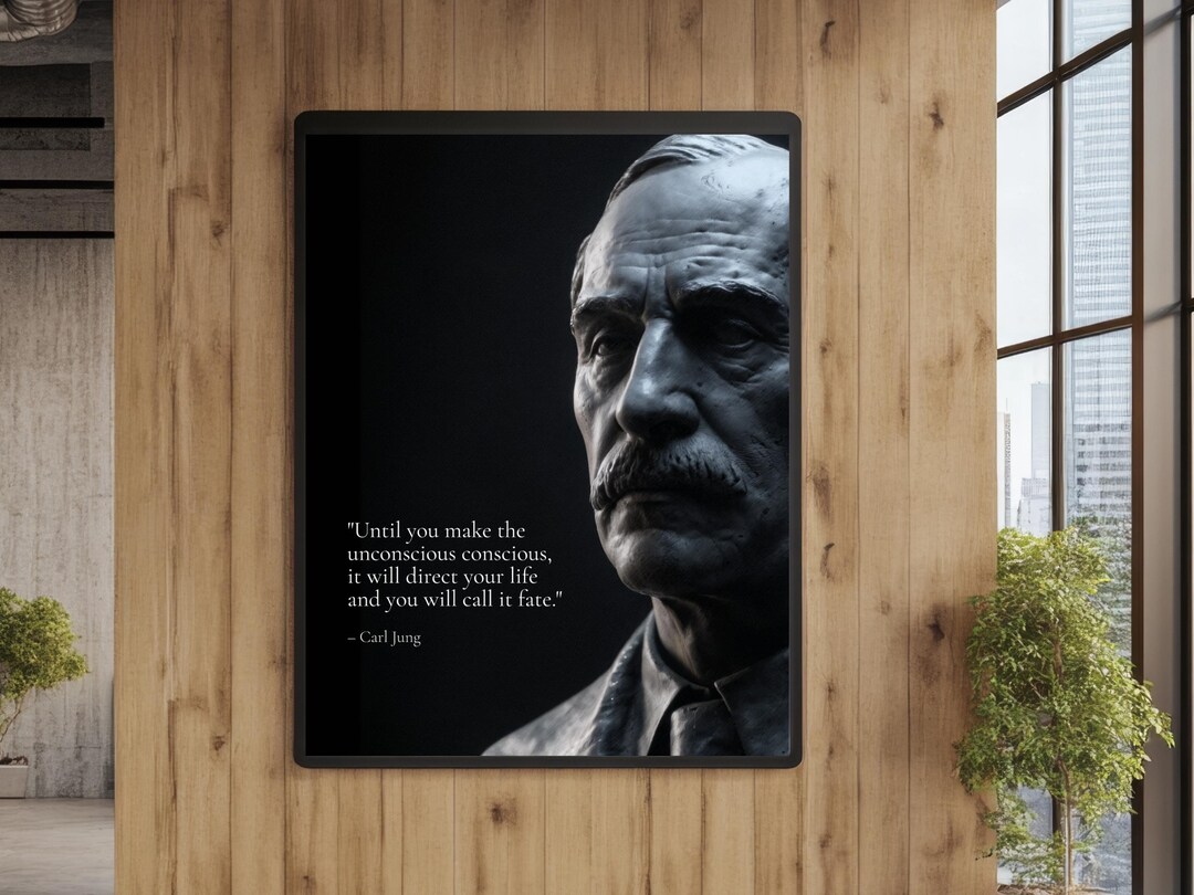 Digital Poster – Minimalist Black and White Printable Wall Art – Jung ...