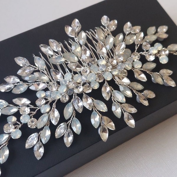 Bridal Crystal Hair Comb, Crystal Hair Piece, Side Hair Comb, Wedding Crystal Hairpiece, Wedding Hair Accessories, Bridal Sparkly Headpiece