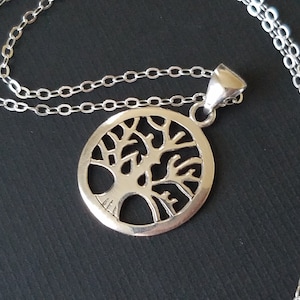 Tree of Life Sterling Silver Necklace, Wedding Tree of Life Necklace, Sterling Silver Tree of Life Pendant, Tree of Life Wedding Jewelry