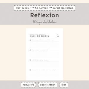 Minimalismus-Tagebuch | Digitales Achtsamkeits-Journal zum Ausdrucken | Printable Selbstreflexion & Klarheit