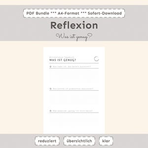 Minimalismus-Tagebuch | Digitales Achtsamkeits-Journal zum Ausdrucken | Printable Selbstreflexion & Klarheit