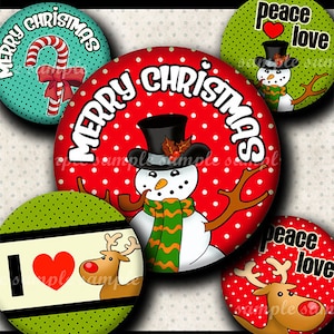 INSTANT DOWNLOAD New Christmas Designs (562) 4x6 Bottle Cap Images Digital Collage for bottlecaps hair bows magnets .. bottlecap images