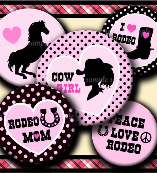 INSTANT DOWNLOAD Cowgirl (032) 4x6 Bottle Cap Images Digital Collage …
