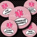 INSTANT DOWNLOAD Girly Medical Alerts (205) 4x6 Bottle Cap Images Digital Collage Sheet bottlecaps for hair bows magnets bottlecap images